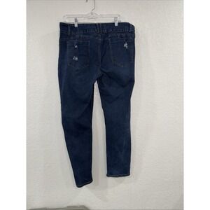 Diamante Women's Blue Jeans Cotton Blend Size 20 Tall